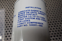 Load image into Gallery viewer, Quincy Compressor 124331-050 Oil Filter New Old Stock See All Pictures
