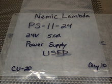 Load image into Gallery viewer, Nemic Lambda PS-11-24 Power Supply 24V 5.0A Used With Warranty See All Pictures
