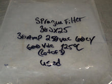 Load image into Gallery viewer, Sprague 30JX25 30A 250VAC 60Cy 600VDC Filters Used With Warranty (Lot of 3)
