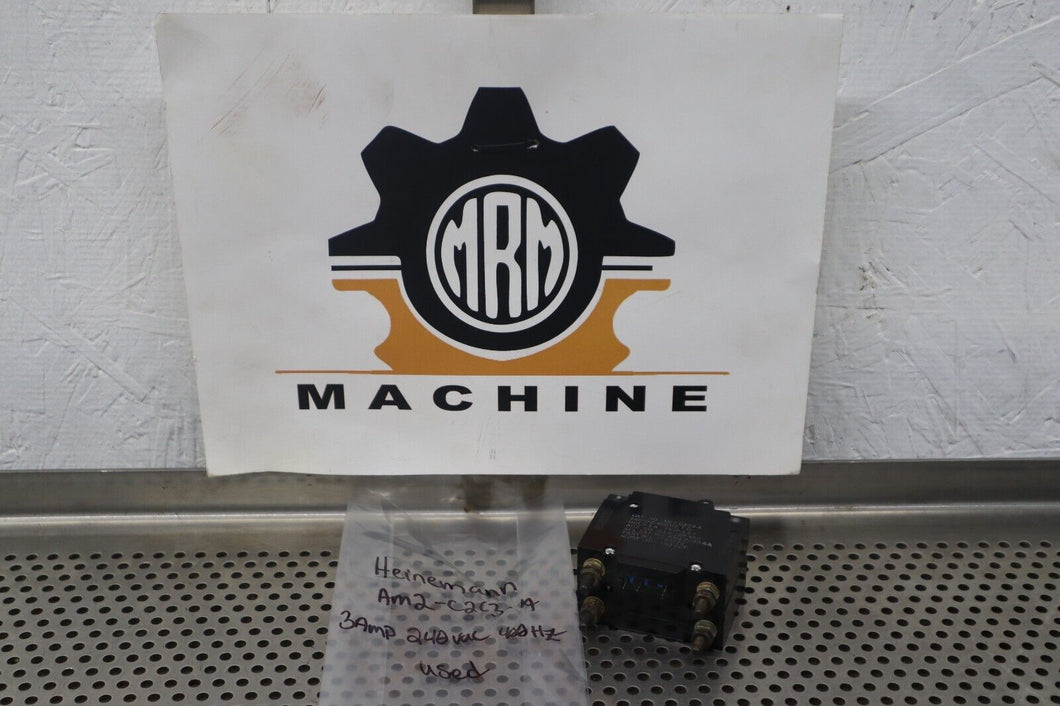 Heinemann AM2-C2C3-A Circuit Breaker 3A 240VAC 400Hz 2-Pole Used With Warranty