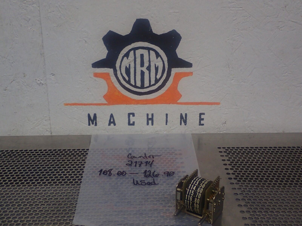 21714 Counter 108.00-126.90 Used With Warranty See All Pictures