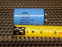 Load image into Gallery viewer, Mallory CGS123U015R2C3PH 235-8425A Capacitors 12000MFD 15VDC New (Lot of 2)
