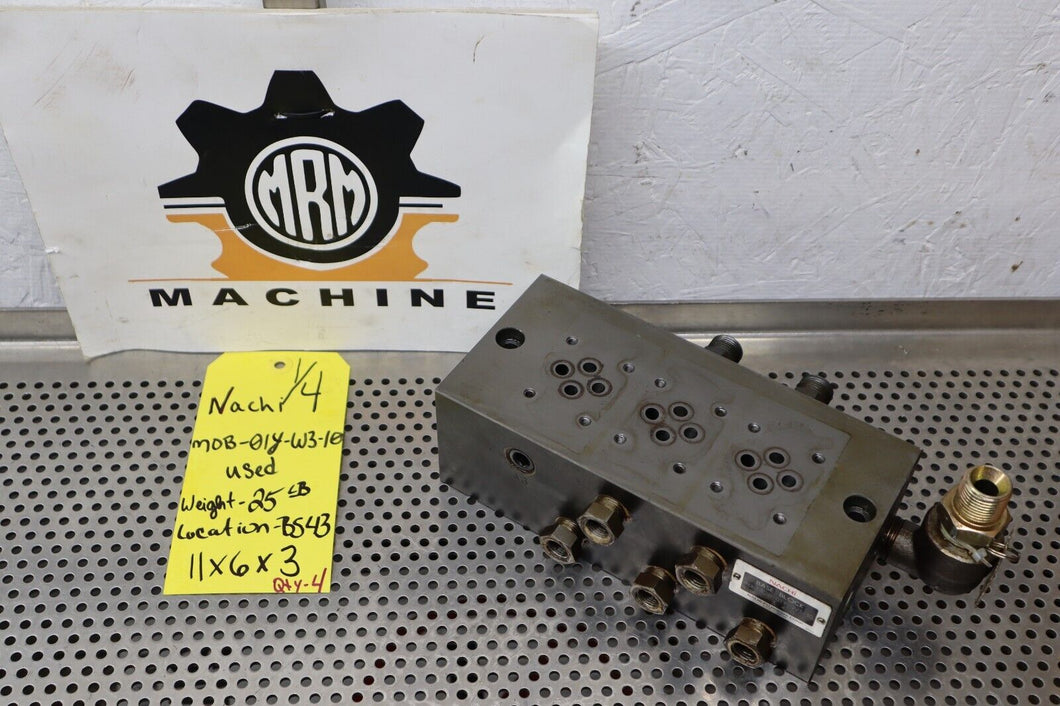 NACHI MOB-01Y-W3-10 Base Block Used With Warranty See All Pictures