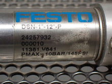 Load image into Gallery viewer, Festo DSN-1&quot;-12&quot;-P24257932 Cylinder Used With Warranty See All Pictures
