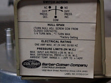 Load image into Gallery viewer, Barber-Colman PF-306 Floating Differential Pressure Air Flow Switch New See Pics
