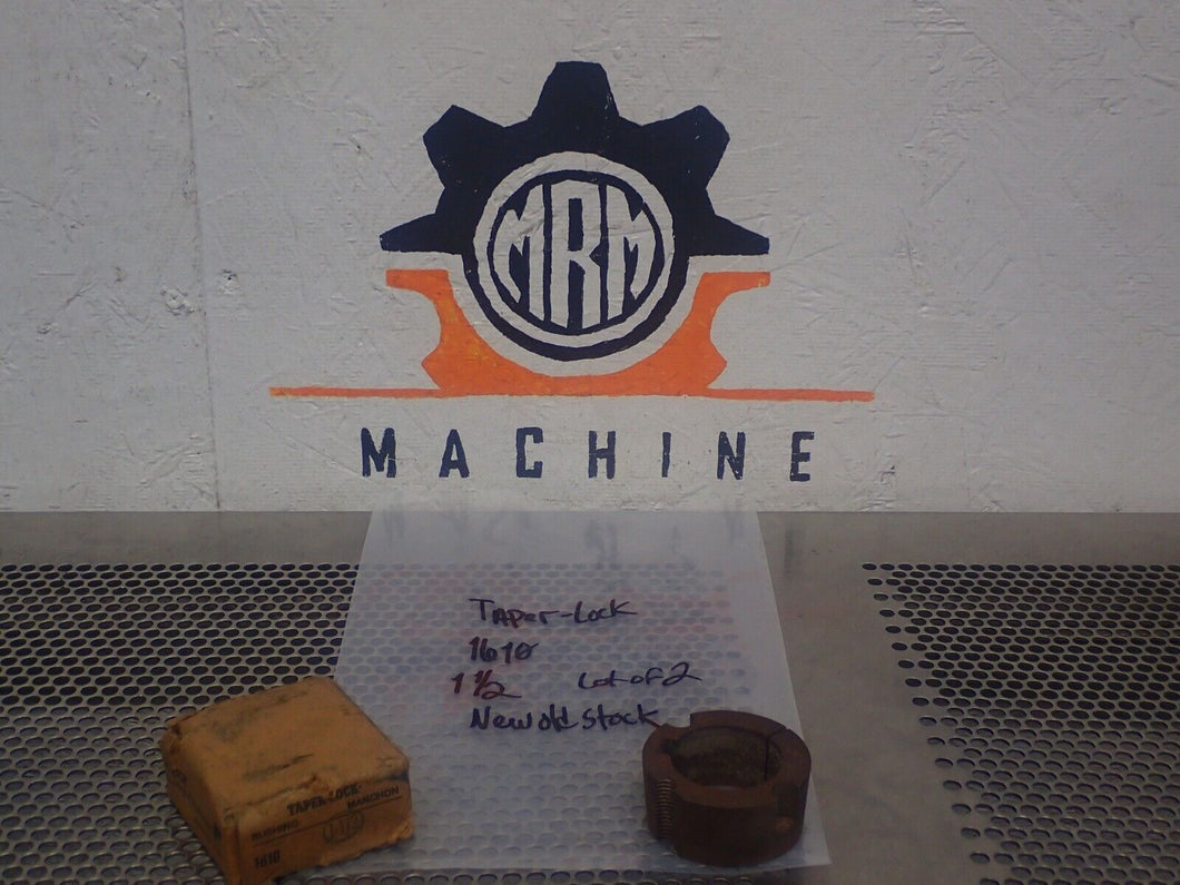 1610 1-1/2 Taper Lock Bushings New Old Stock (Lot of 2) Slight Surface Rust