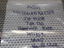 Load image into Gallery viewer, Mallory CGS123U015R2C3PH 235-8425A Capacitors 12000MFD 15VDC New (Lot of 2)
