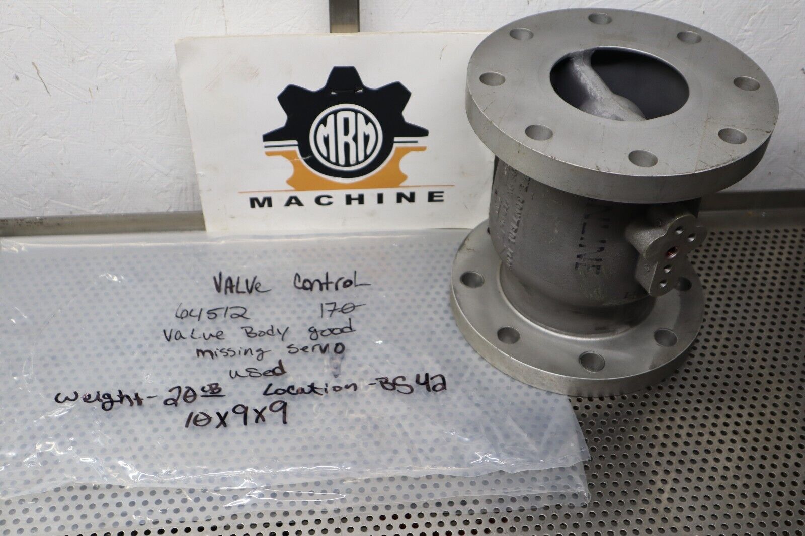 Inline Control Valve 64512 170 Valve Body Good (Missing Servo) Used W ...