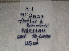 Load image into Gallery viewer, 991:2027 Relay Board With (2) Potter &amp; Brumfield KHC17A11 Relays 120V 50/60Hz
