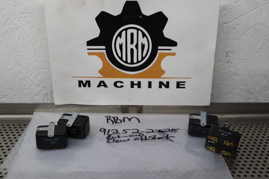 RBM 91252-2628 Relays New Old Stock (Lot of 4) See All Pictures