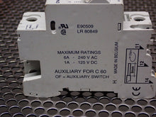 Load image into Gallery viewer, Merlin Gerin (3) 24113 C60N 4A Type B Circuit Breakers &amp; (1) 26925 Auxiliary
