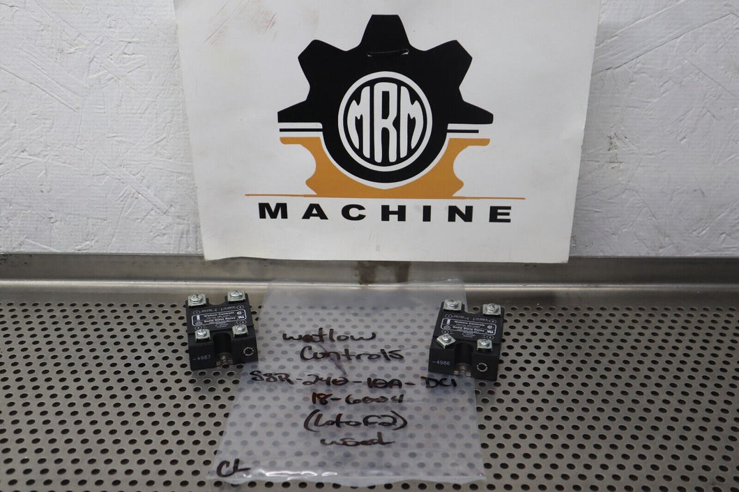 Watlow Controls SSR-240-10A-DC1 Solid State Relays 240VAC 10A Used (Lot of 2)