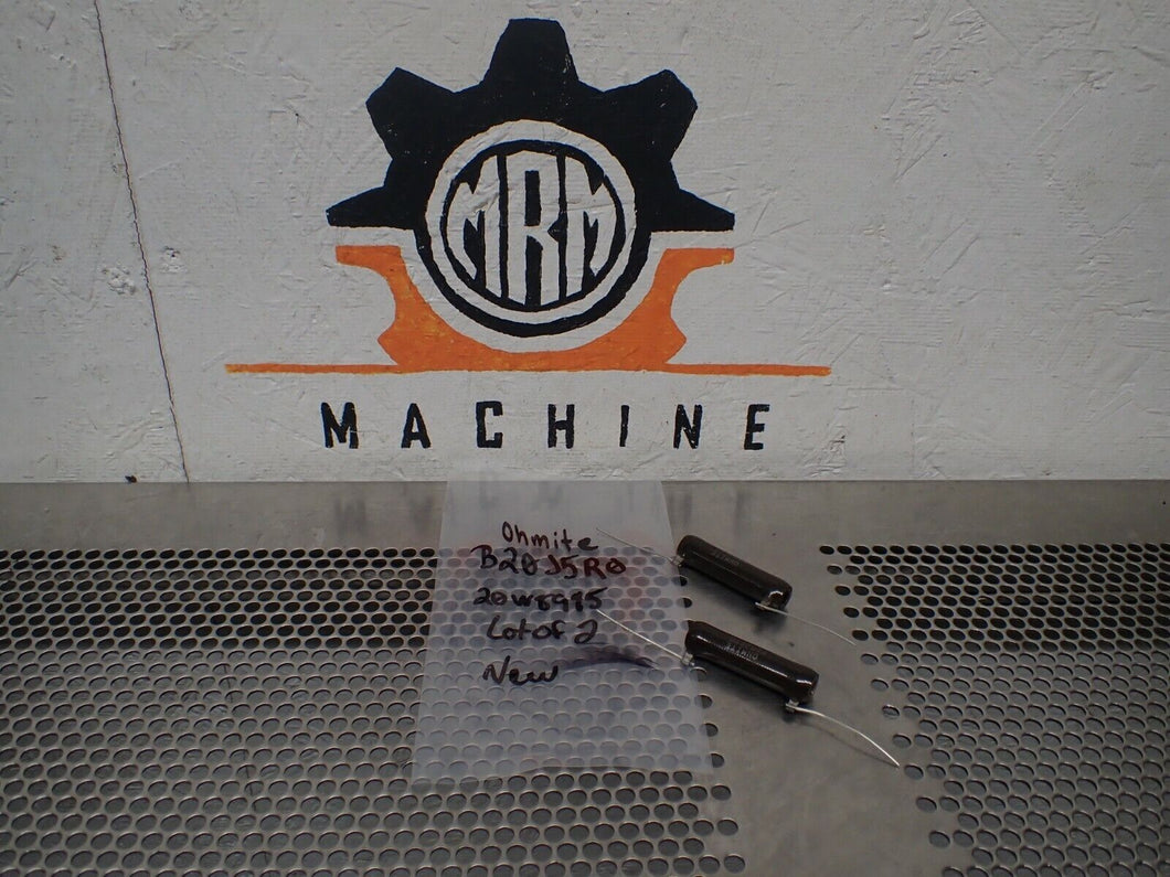 Ohmite B02J5R0 Wirewound Resistors 5Ohms New No Box (Lot of 2)