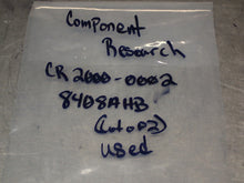Load image into Gallery viewer, Component Research CR2000-0002 8408AHB 200VDC Filters Used Warranty (Lot of 2)
