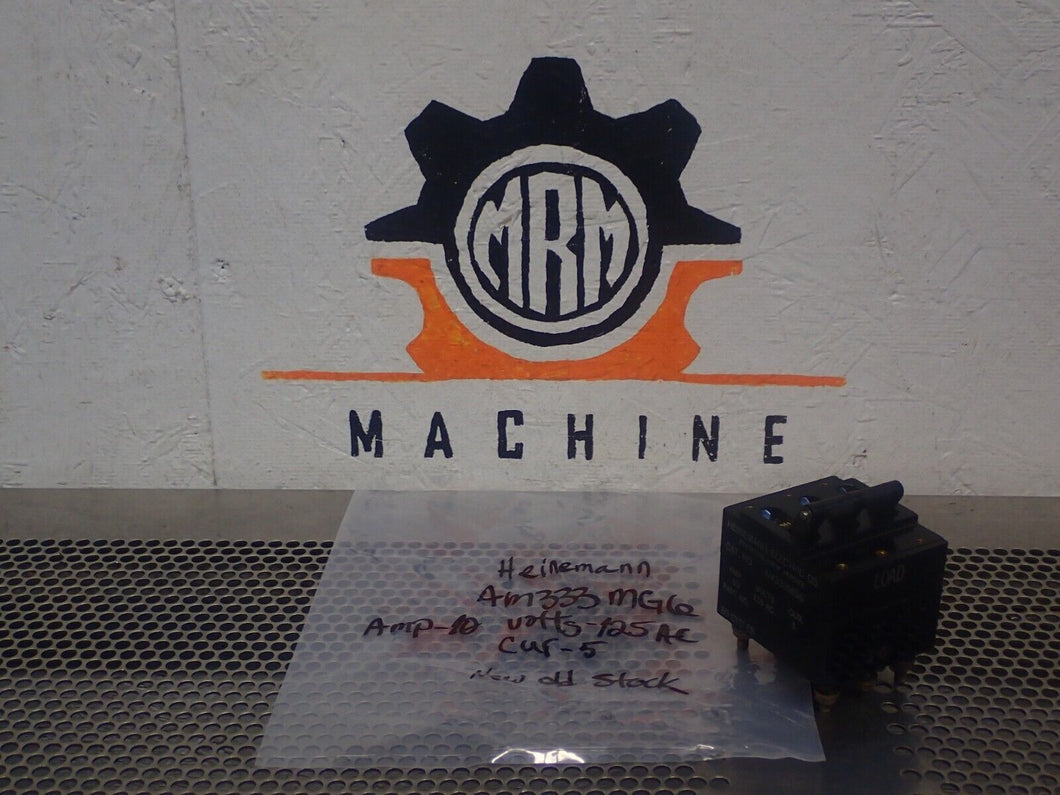 Heinenmann AM333MG6 Circuit Breaker 10A 125VAC Cur 5 New Old Stock