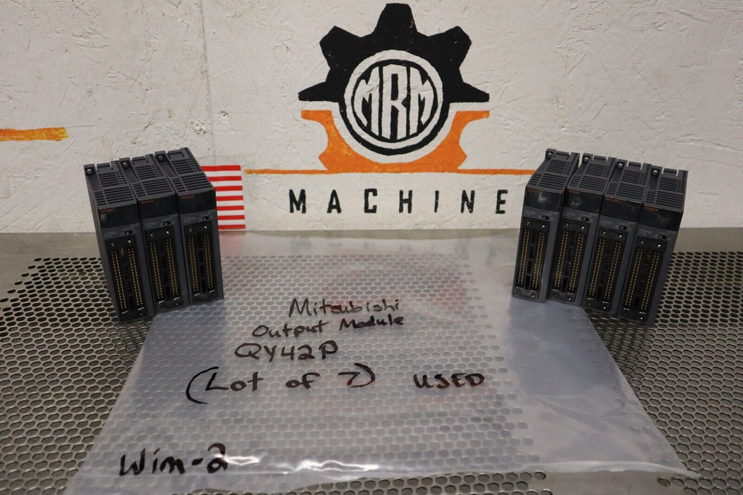 Mitsubishi MELSEC-Q QY42P Output Units 12/24VDC 0.1A Used Warranty (Lot of 7)
