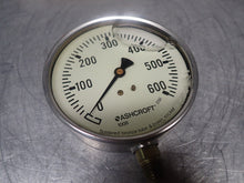 Load image into Gallery viewer, ASHCROFT 2C466 1008 Pressure Gauge 0-600PSI New Old Stock
