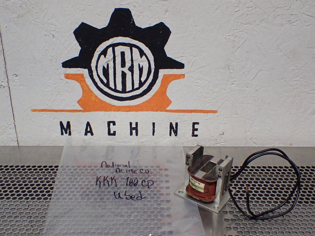 National Acme Company KKK 100CP Coil No Slide In See ALL PICTURES USED
