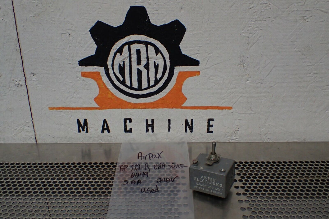 Airpax AP 112-R 020-235-0049 5A 240V Frequency 400 Circuit Breaker Used Warranty