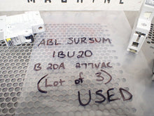 Load image into Gallery viewer, ABL SURSUM 1BU20 B 20A 277VAC Circuit Breakers Used With Warranty (Lot of 3)
