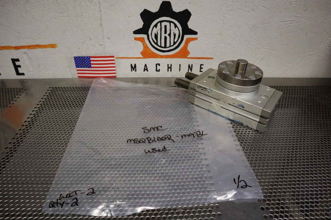 SMC MSQB100R-M9BL 0.6mPa Rotary Table Cylinder Used With Warranty See All Pics