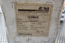 Load image into Gallery viewer, AC Tech SF115S 1.5HP 1.1KW Adjustable Speed Motor Control New Old Stock See Pics
