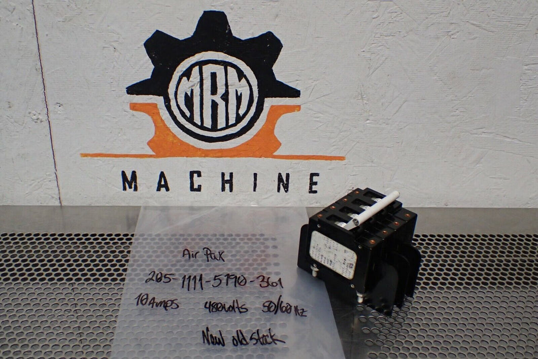 Airpax 205-1111-5190-361 Circuit Breaker 10A 480V 50/60Hz 3 Pole New No Box