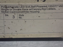 Load image into Gallery viewer, NCI Emergency Lighting EX200LEDNCI 120/277V EXIT SIGN New Old Stock See All Pics
