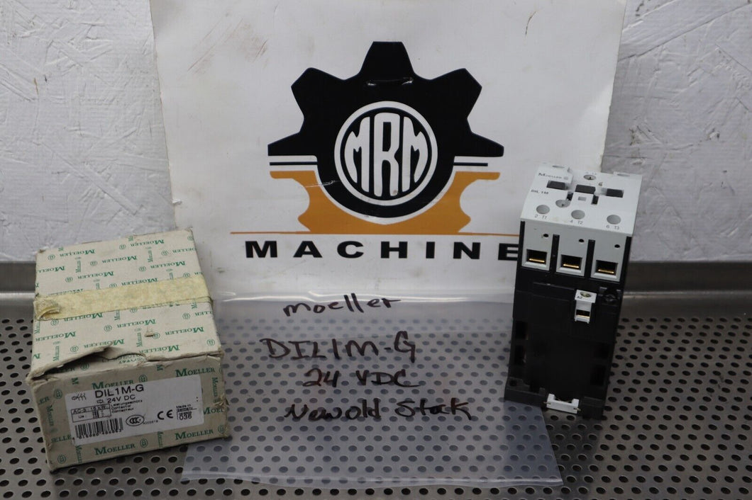 Moeller DIL1M-G 24VDC Contactor 55A Open 600VAC 3HP New Old Stock