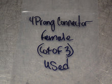 Load image into Gallery viewer, 4-Position Female Connectors Used With Warranty (Lot of 3)
