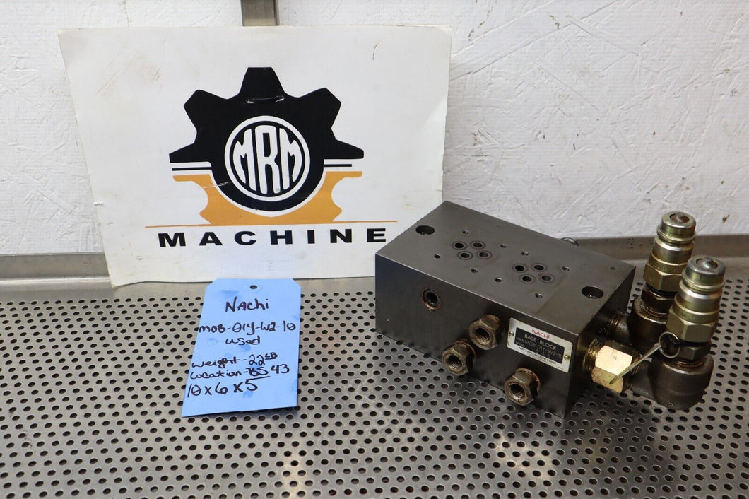 NACHI MOB-01Y-W2-10 Base Block Used With Warranty See All Pictures