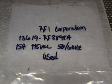 Load image into Gallery viewer, RFI Corporation 13619-RF8898A Filter 15A 115VAC 50/60Hz Used With Warranty
