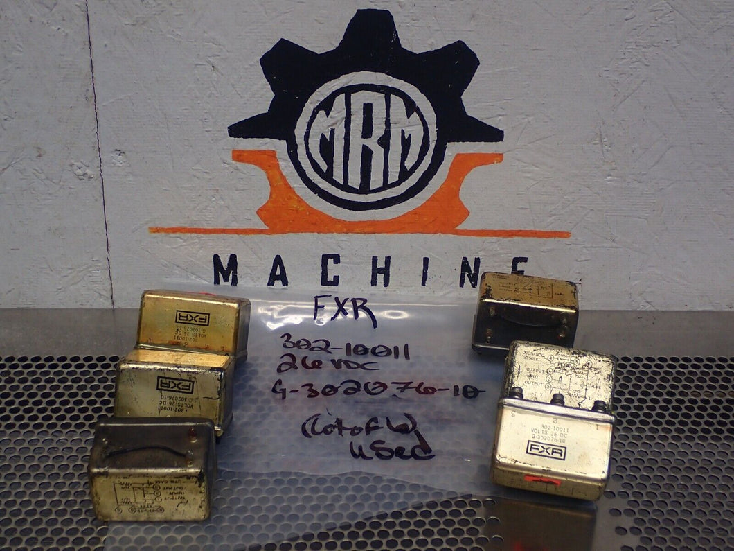 FXR 302-10011 26VDC G-302076-10 Radio Frequency Switches Used (Lot of 6)