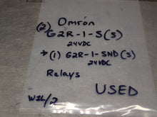 Load image into Gallery viewer, Omron (2) G2R-1-S(S) 24VDC &amp; (1) G2R-1-SND(S) 24VDC Relays Used With Warranty
