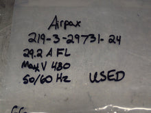 Load image into Gallery viewer, Airpax 219-3-29731-24 Circuit Breaker 29.2A FL/33.6A Trip 480V 50/60Hz Used
