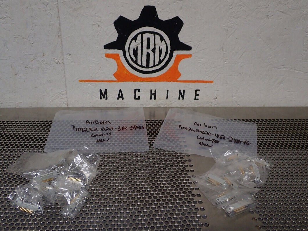 Airborn (11) RM252-020-312-5900 & (10) RM262-020-442-2900-76 Connectors New