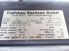 Load image into Gallery viewer, Trafobau Sachsen GmbH 24011/04 Type 8L Transformer 8kVA 50/60Hz 440-460-480V
