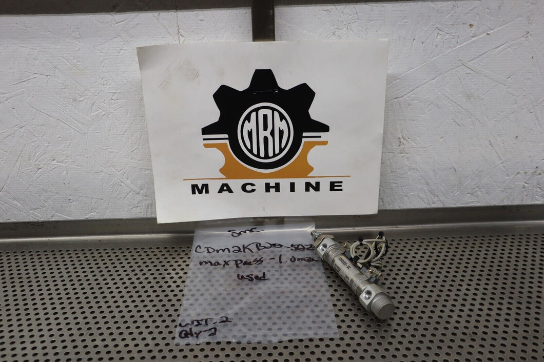 SMC CDM2KB20-50Z Cylinder 1.0MPa W/ (2) D-A93 Reed Switches Used With Warranty