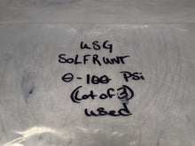Load image into Gallery viewer, USG SOLFRUNT 0-100PSI Gauges Used With Warranty (Lot of 3)
