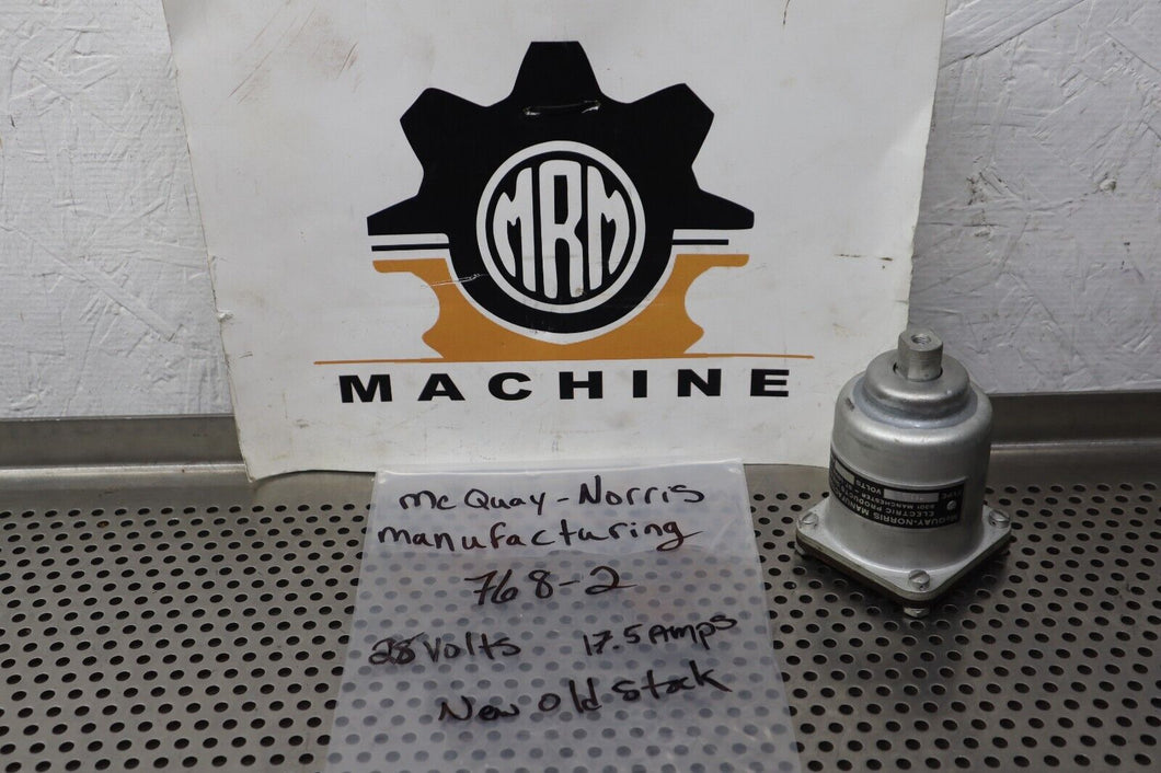 McQUAY-NORRIS 768-2 28V 17.5A New Old Stock See All Pictures
