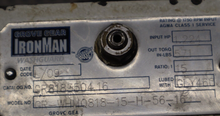 Load image into Gallery viewer, Grove Gear Ironman GR8183504.16 GR-WHM0818-15-H-56-16 Gear Box (For Parts Only)
