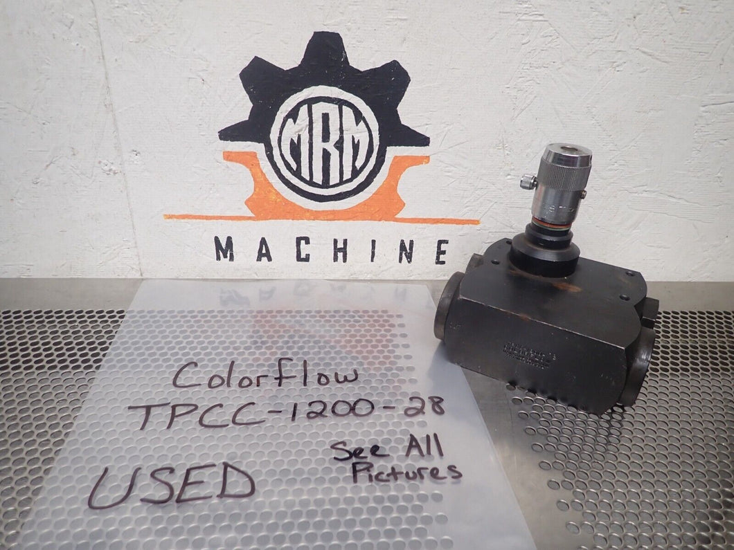 COLORFLOW TPCC-1200-28 Control Valve Used With Warranty See All Pictures