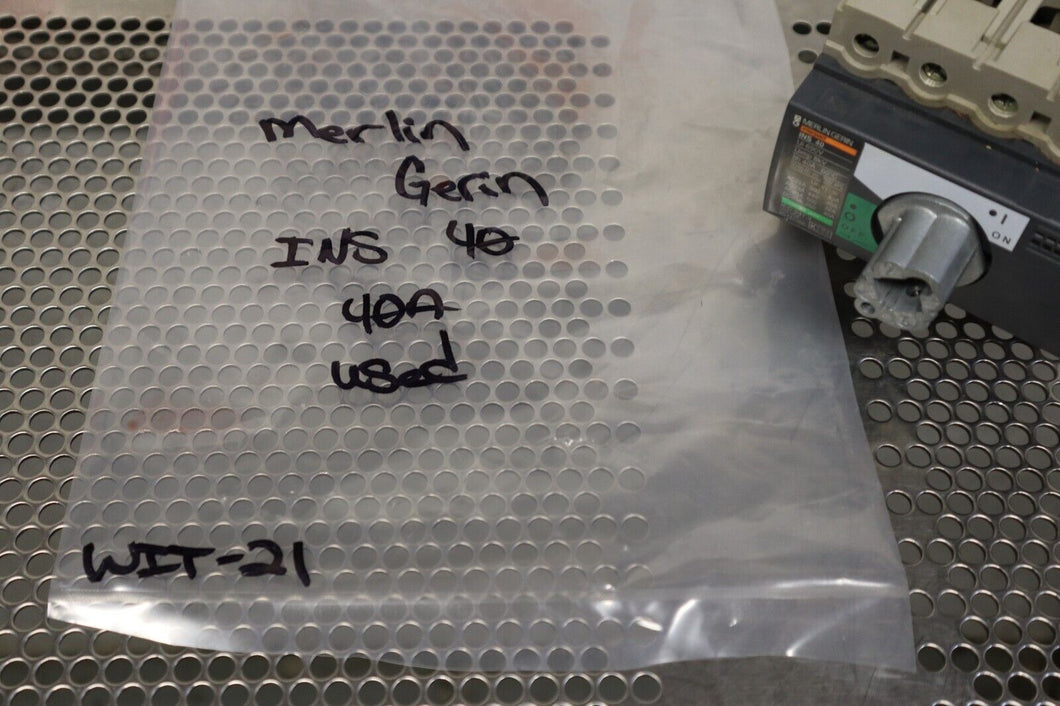 Merlin Gerin INS 40 Disconnect Switch 40A N0735.4 Used Warranty See All Pictures