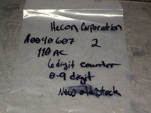 Load image into Gallery viewer, HECON A0040607 2 110VAC 6-Digit Counter New Old Stock
