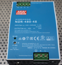 Load image into Gallery viewer, MEAN WELL NDR-480-48 100-240VAC 5.3A 50/60Hz Power Supply Used With Warranty
