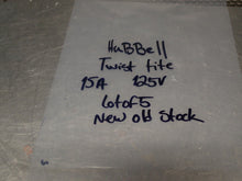 Load image into Gallery viewer, Hubbell 15A 125V Twist Tite Dual Receptacles New Old Stock (Lot of 5)
