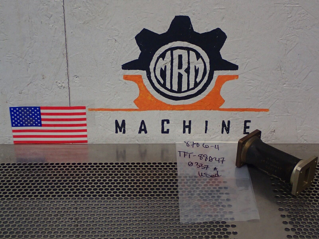 8786-4 TFT-88047 0337A Waveguide Used With Warranty