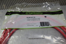 Load image into Gallery viewer, Ortronics ORMC607-02 7Ft Red Cord CAT6 MOD 8 New Old Stock (Lot of 3)
