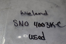 Load image into Gallery viewer, Wieland SN0 4003K-C R1.188.1990.0 Safety Relay Used With Warranty See All Pics
