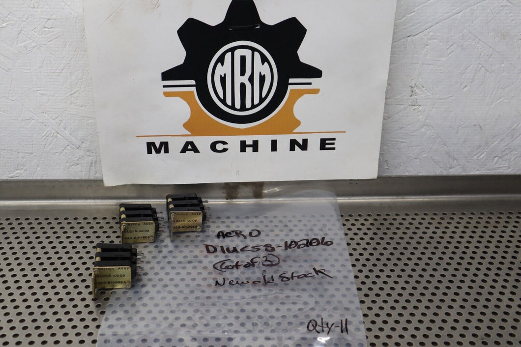 ACRO DIUC5S-10206 5930-611-3924 (Lot of 3 Snap Switch Assemblies) See All Pics
